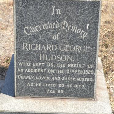 HUDSON Richard George -1929