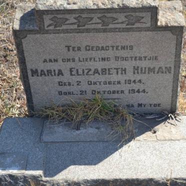 HUMAN Maria Elizabeth 1944-1944