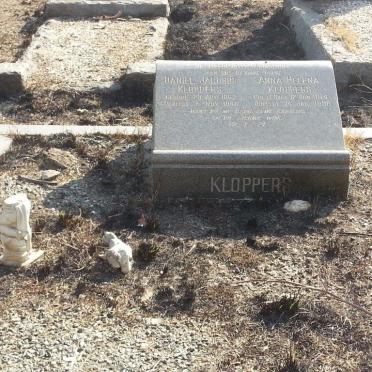 KLOPPERS Daniel Jacobus 1862-1946 &amp; Anna Helena LE ROUX 1874-1959