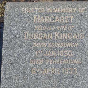 KINCAID Margaret 1890-1933