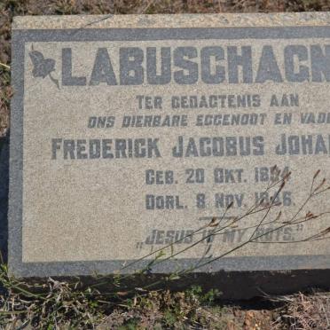 LABUSCHAGNE Frederick Jacobus Johannes 1894-1946