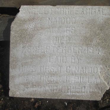 NAIDOO Lutchmee Ammal -19??