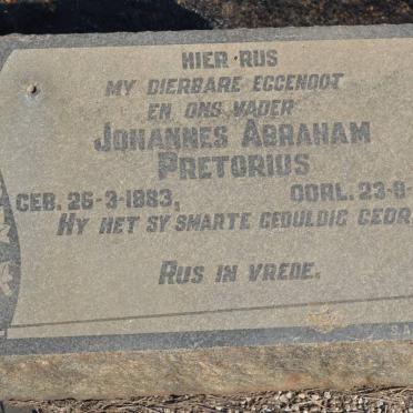 PRETORIUS Johannes Abraham 1883-1940