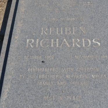 RICHARDS Reuben 1902-1993