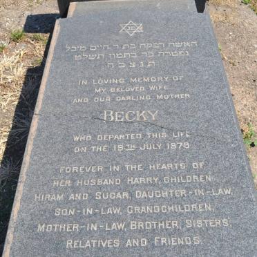 SLOMOWITZ Becky -1979