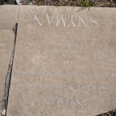 SNYMAN Hermanus H? 18?9-1943