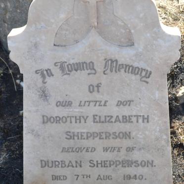 SHEPPERSON Dorothy Elizabeth -1940