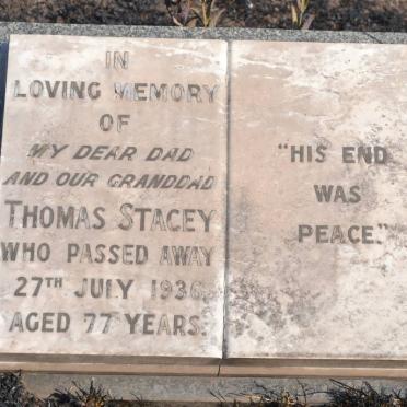 STACEY Thomas -1936