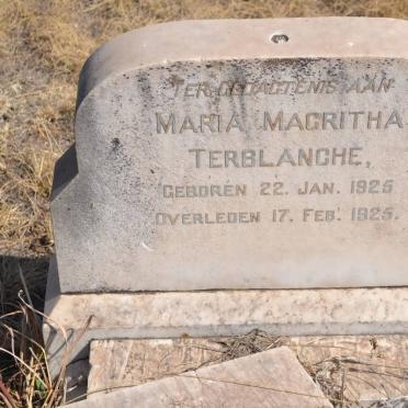 TERBLANCHE Maria Magritha 1925-1925