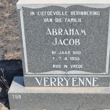 VERRYENNE Abraham Jacob -1935
