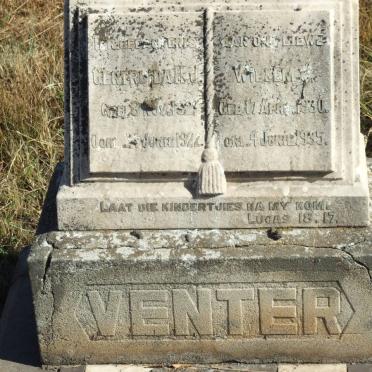 VENTER Gertruida H.J. 1921-1922 :: VENTER Willem 1930-1935