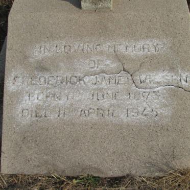 WILSON Frederick James 1873-1945