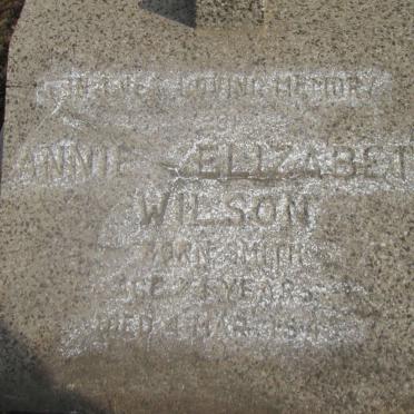 WILSON Annie Elizabeth nee SMITH -1943