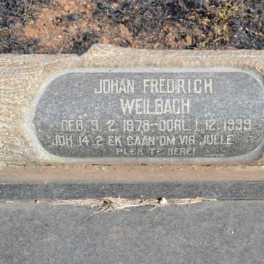 WEILBACH Johan Fredrich 1878-1939