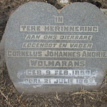 WOLMARANS Cornelus Johannes Andries 1889-194?