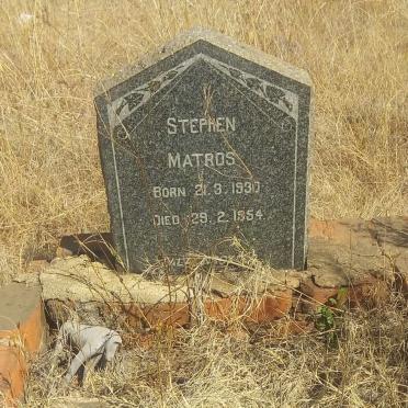 MATROS Stephen 1930-1954