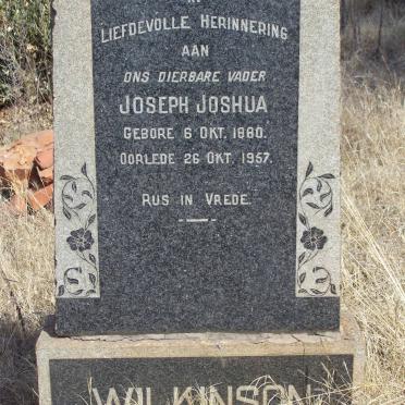 WILKINSON Joseph Joshua 1880-1957