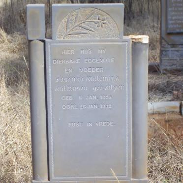 WILKINSON Susanna Willemina nee VILJOEN 1886-1932
