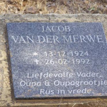 MERWE Jacob, van der 1924-1992