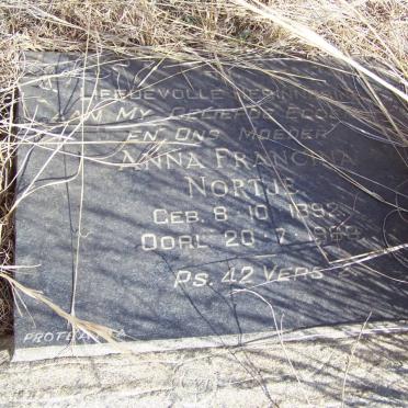 NORTJE Anna Francina 1892-1963