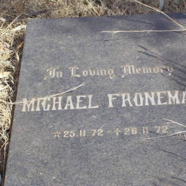 FRONEMAN Michael 1972-1972