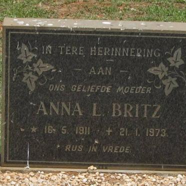 BRITZ Anna L. 1911-1973