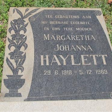 HAYLETT Margaretha Johanna 1918-1969