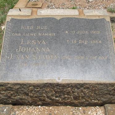STADEN Lesya Johanna, van 1913-1964