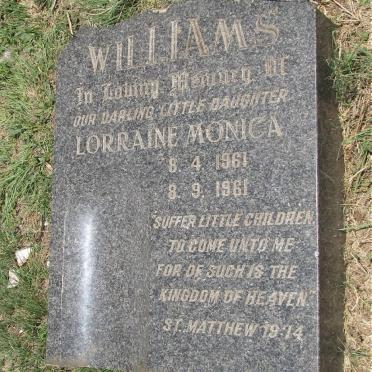 WILLIAMS Lorraine Monica 1961-1961