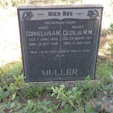 MULLER Cornelius A.M. 1858-1938 &amp; Cecilia M.M. 1871-1938