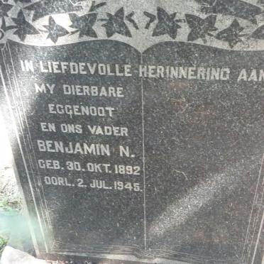 ZYL Benjamin N., van 1892-1945