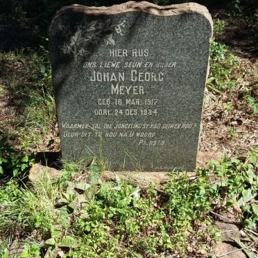 MEYER Johan Georg 1917-1934
