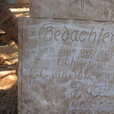 SCHALKWYK C.G., van 1845-1889