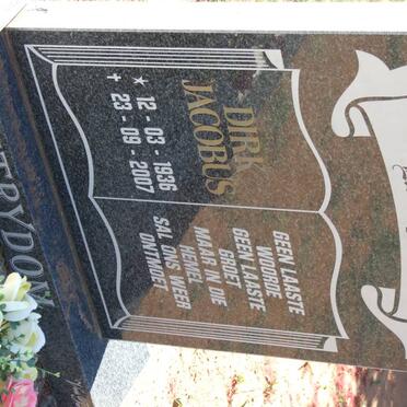 STRYDOM Dirk Jacobus 1936-2007