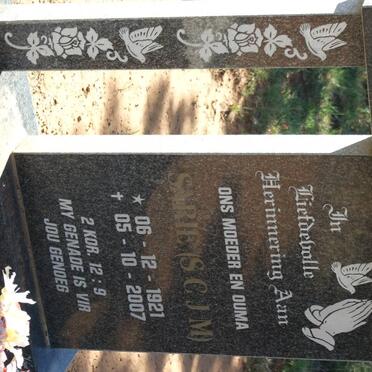 PLOOY S.C.J.M., du 1921-2007