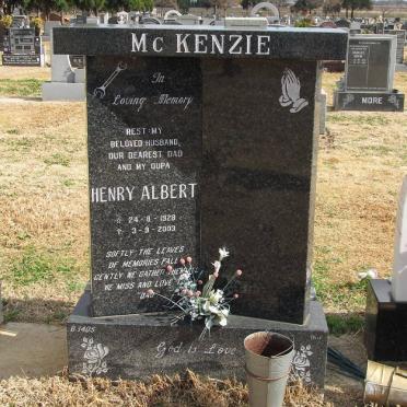 MCKENZIE Henry Albert 1928-2003