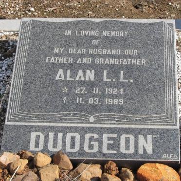 DUDGEON Alan L.L. 1924-1989