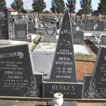 BEUKES Cornelius Jacobus 1914-2000 &amp; Martha Kathleen 1918-1988 :: BEUKES Pieter Marthinus 1959-2001