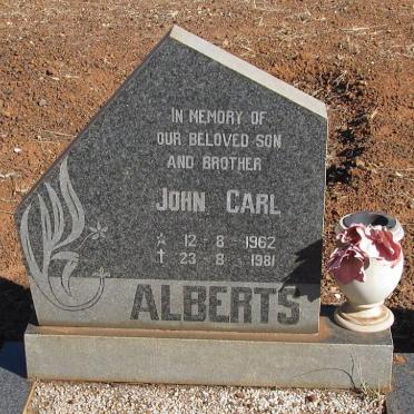 ALBERTS John Carl 1962-1981