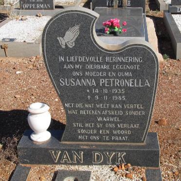 DYK Susanna Petronella, van 1935-1985