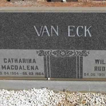 ECK Willem Rudolph, van 1901-1976 &amp; Catharina Magdalena 1904-1984