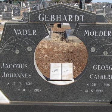 GEBHARDT Jacobus Johannes 1935-1987 &amp; Georgina Catherine 1935-1998