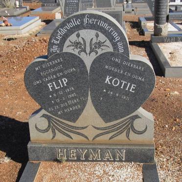 HEYMAN Flip 1938-1985 &amp; Kotie 1931-