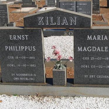 KILIAN Ernst Philippus 1891-1982 &amp; Maria Magdalena 1893-1982