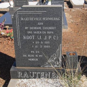 RAUTENBACH J.J.P.C. 1910-1985