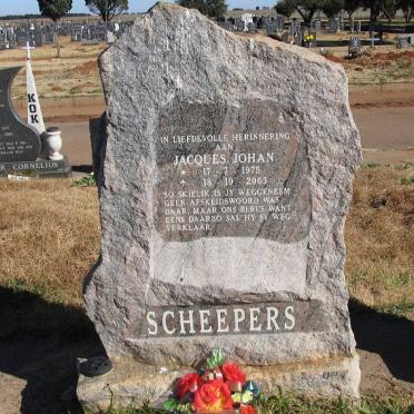 SCHEEPERS Jacques Johan 1975-2003