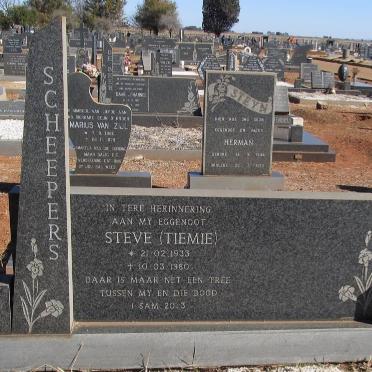 SCHEEPERS Steve 1933-1980