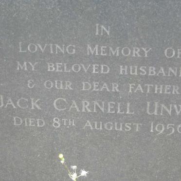 UNWIN Jack Carnell  -1956