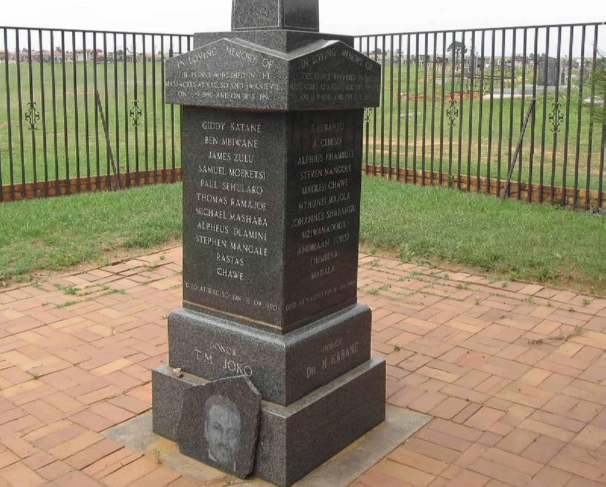 6. Memorial for the Kagiso and Swanieville massacres