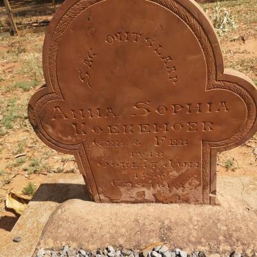 KOEKEMOER Anna Sophia 1918-1933